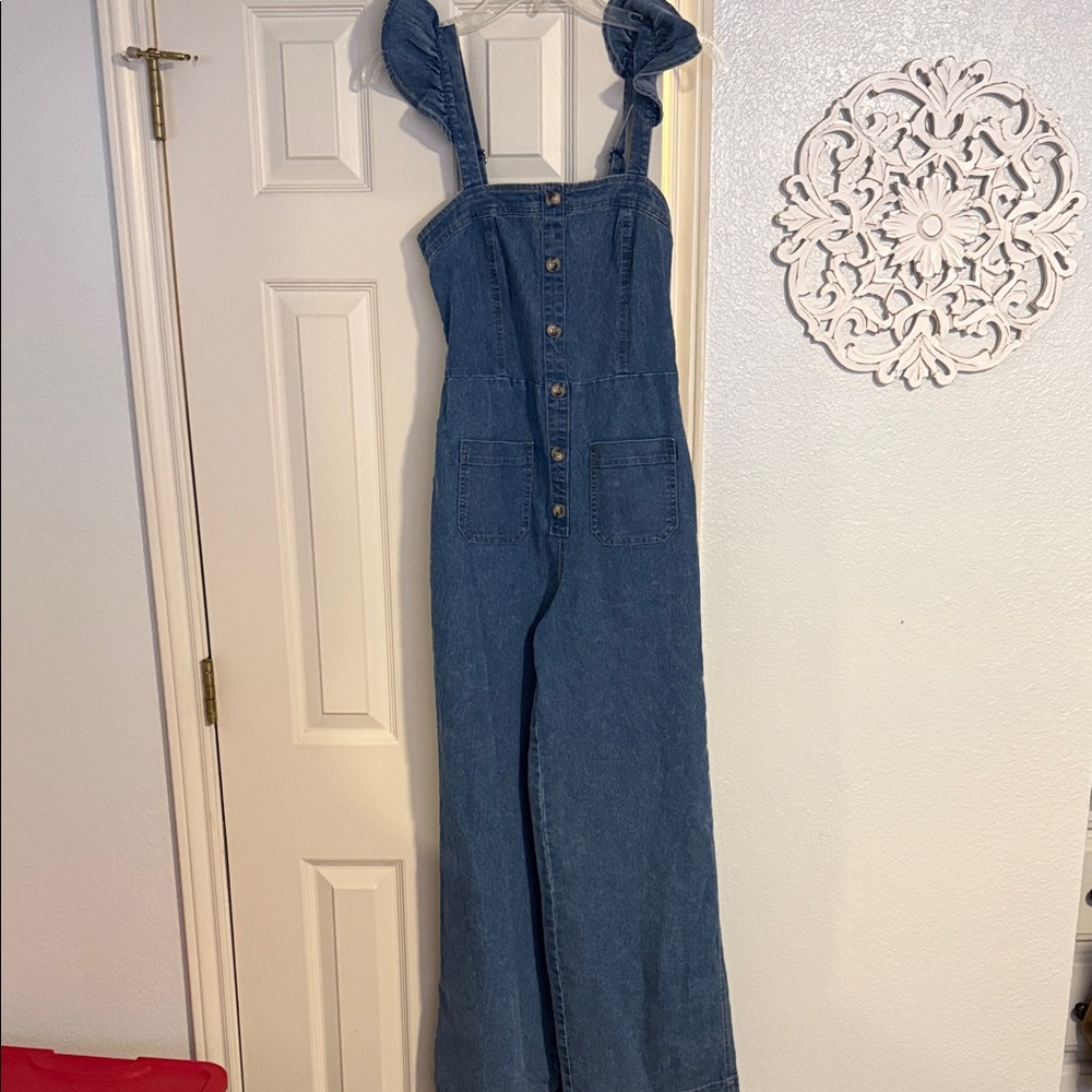 Blue Denim Maxi Dress